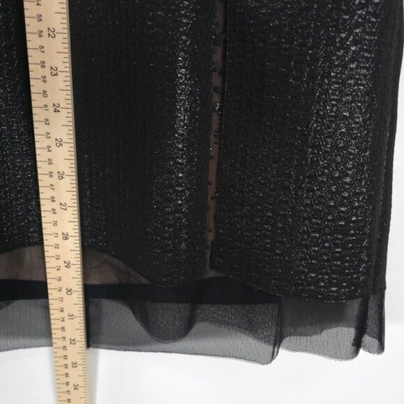 NWT PHOEBE by KAY UNGER WOOL Blend Strapless Metallic Dress‎ 62D0280 Size 16 - Picture 8 of 16